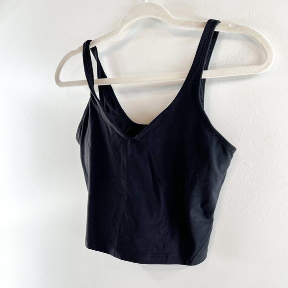 Lululemon Athletica Align Sleeveless V-Neck Cropped Training Tank Top Black 8 - Picture 5 of 7